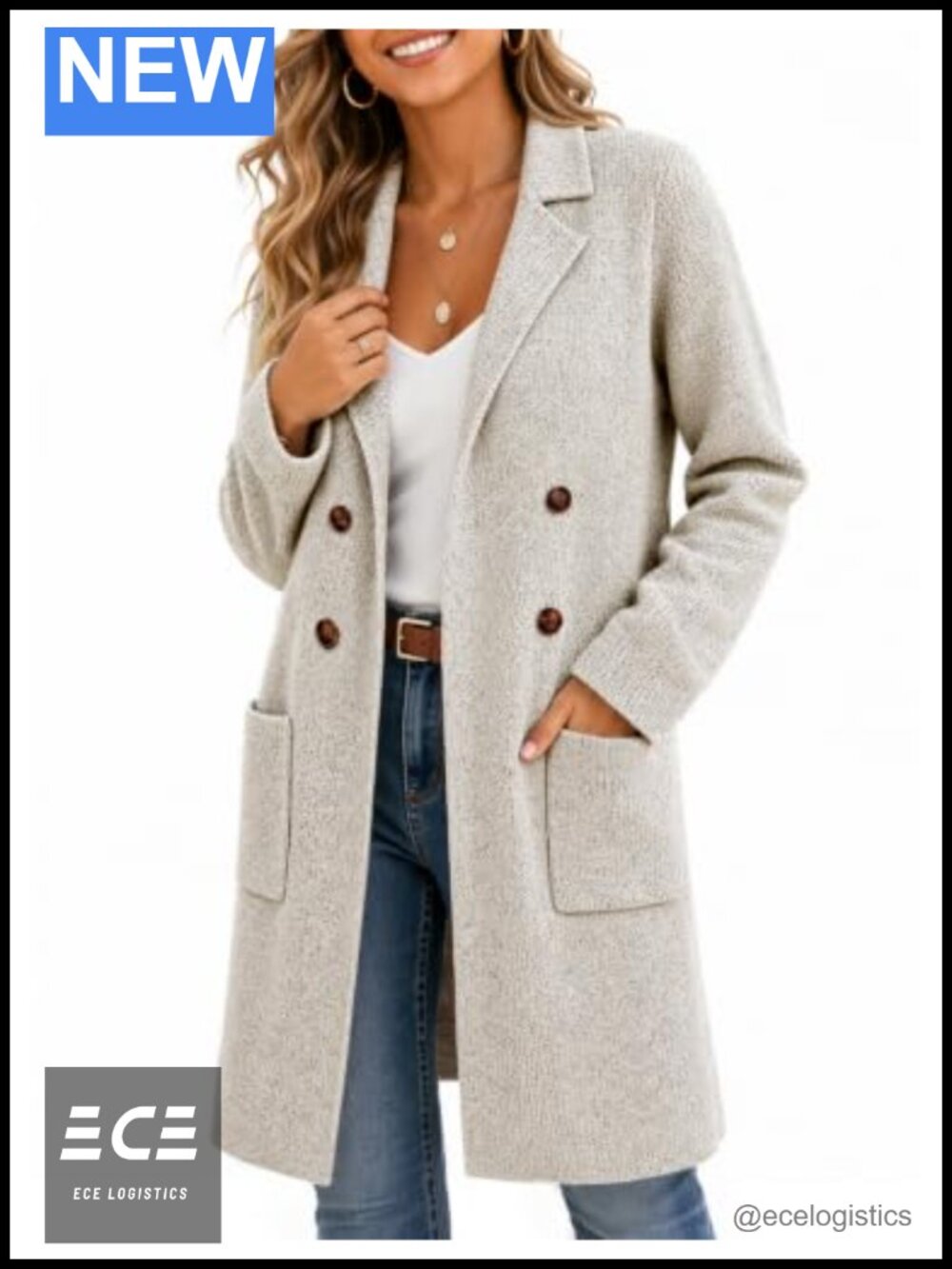 Womens Long Cardigan Sweater Open Front Coatigan Knit Jacket